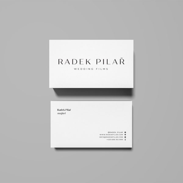 Logo a web design pro svatebního kameramana Radka Pilaře